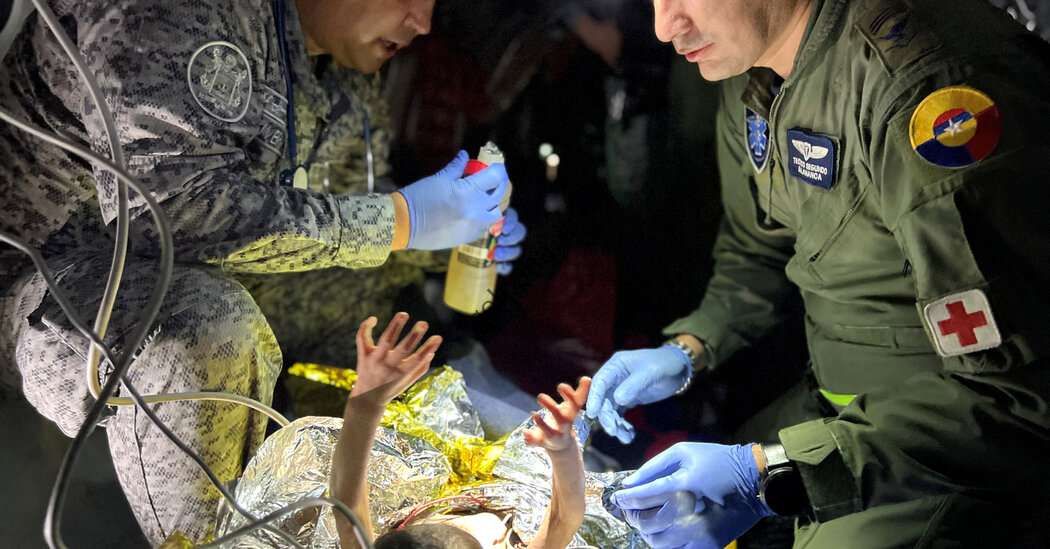 کودکان کلمبیایی پیدا شده در جنگل برای فرار از گروه مسلح در هواپیما بودند